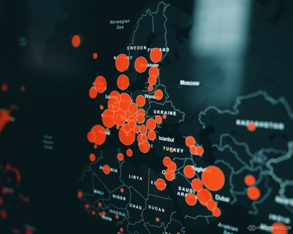 Map Chart  PowerPoint:      